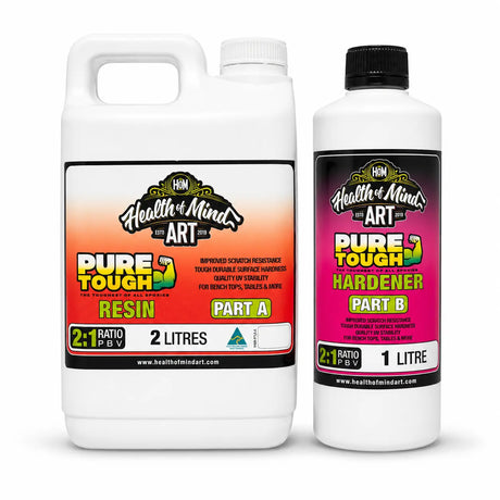 Pure Tough (Scratch and Heat Resistant Epoxy Coating) 3L | Health of Mind Art