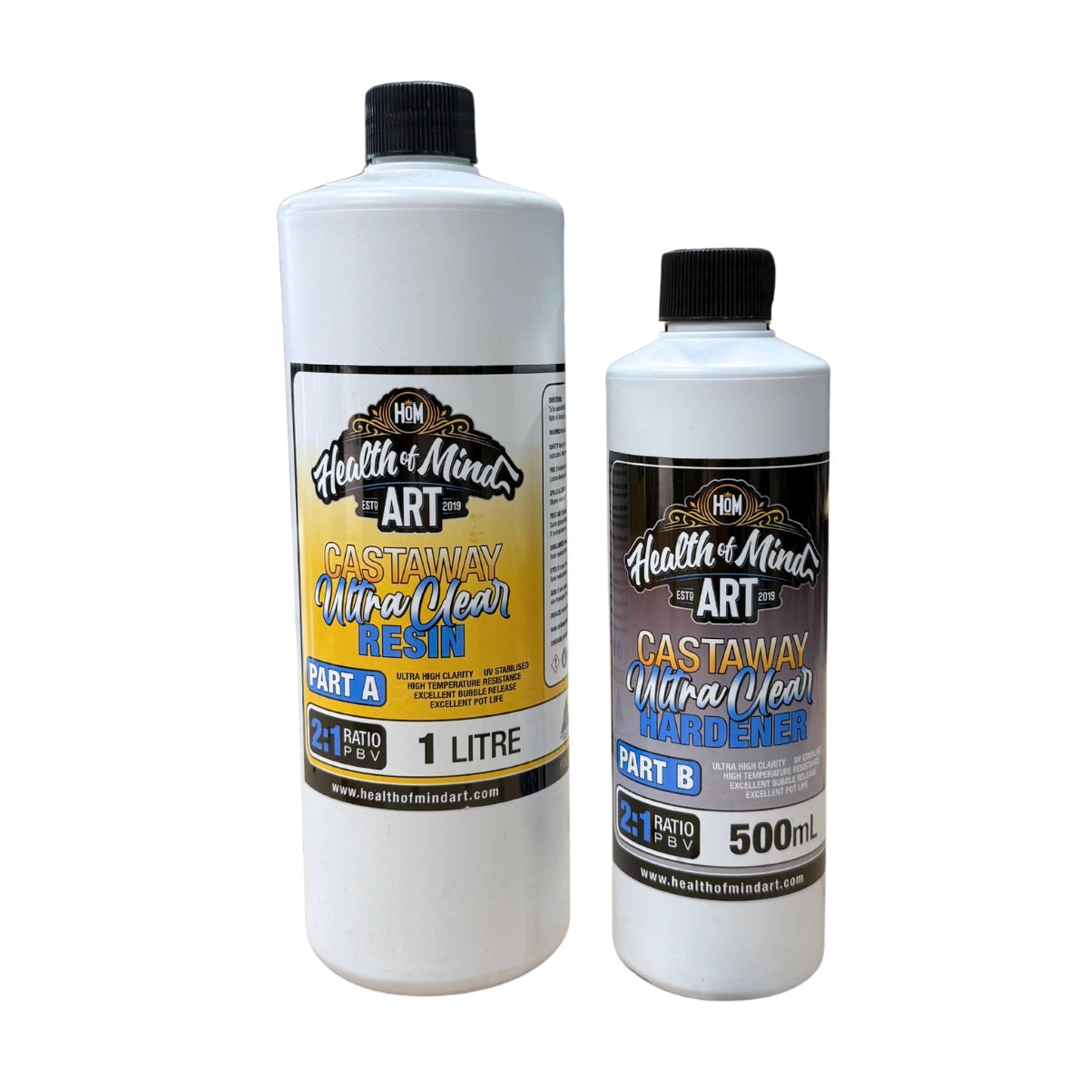 Health of Mind Art Cast Away Ultra Clear Resin | 1.5L