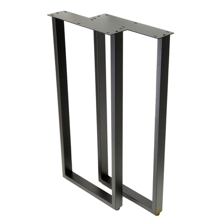 U Shape Rectangular Counter Table Legs 400x400x900mm - 50x25