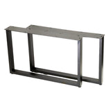 Hammer Roo U Shape Desk Legs 460x460x710mm - 50x25mm in matt black steel