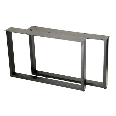 Hammer Roo U Shape Desk Legs 460x460x710mm - 50x25mm in matt black steel