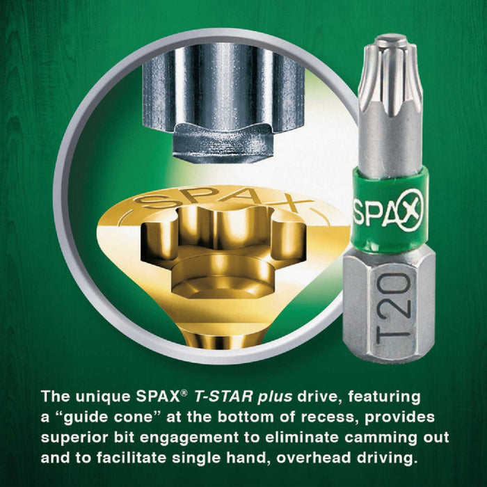 Spax 25mm T-STAR Plus Driver Bits 5 Pack