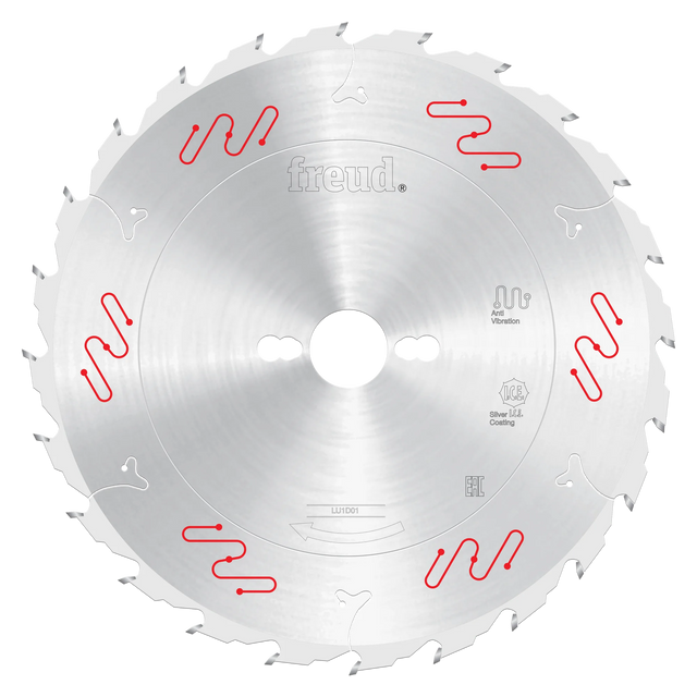 Freud Industrial Rip Cut Circular Saw Blade - 250mm Diameter - 24 Tooth - 30mm Bore - LU1D 0100