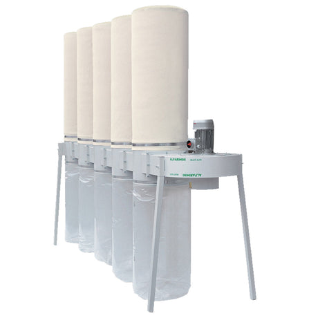 Dust Collector 415V 5.5HP 3 x Filter Element (3 Bottom Bag + 3 Top Bag) MULTI ALFA by Alfarimini