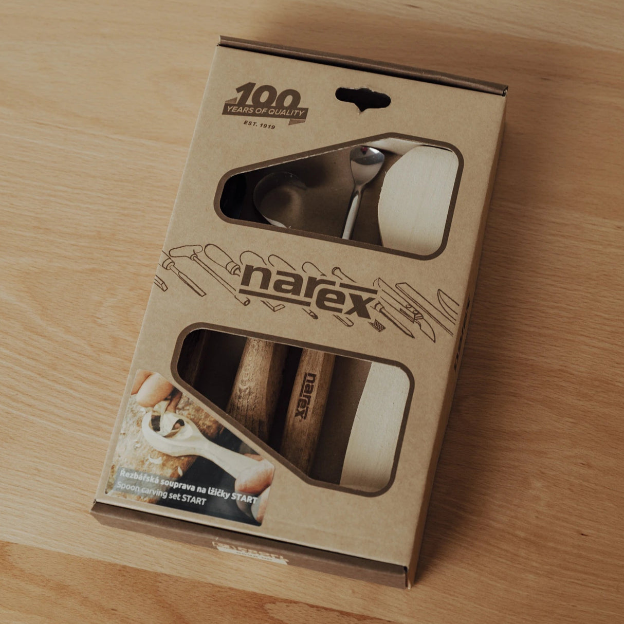 Narex START Beginner Spoon Carving Set - Set of 3
