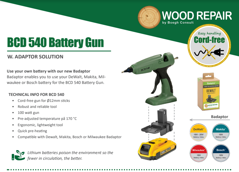 Wood Repair Cordless Pro Kit - Knot Filler