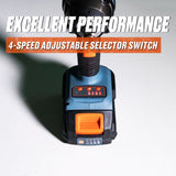Senix X2 18V 1/2" 330Nm Brushless Impact Wrench Skin