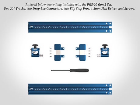 TSO Products 20”/508mm TPG Parallel Guide System - TPG-20 Set Gen 2