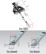 Precision Mitre Gauge Suits Standard Mitre Gauge Slots - By Hongdui Tools