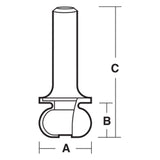 Drawer Pull Router Bits Carbitool -  1/2" & 1/4" Shanks