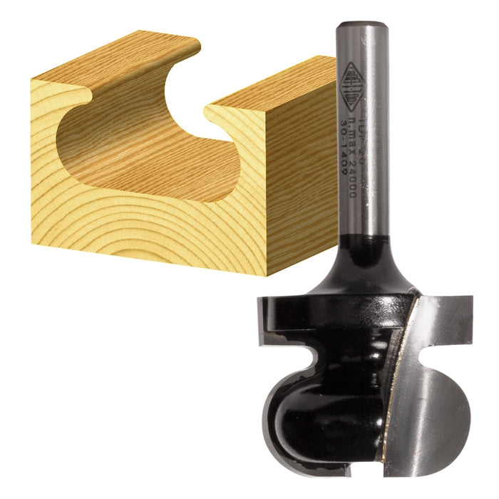 Drawer Pull Router Bits Carbitool -  1/2" & 1/4" Shanks