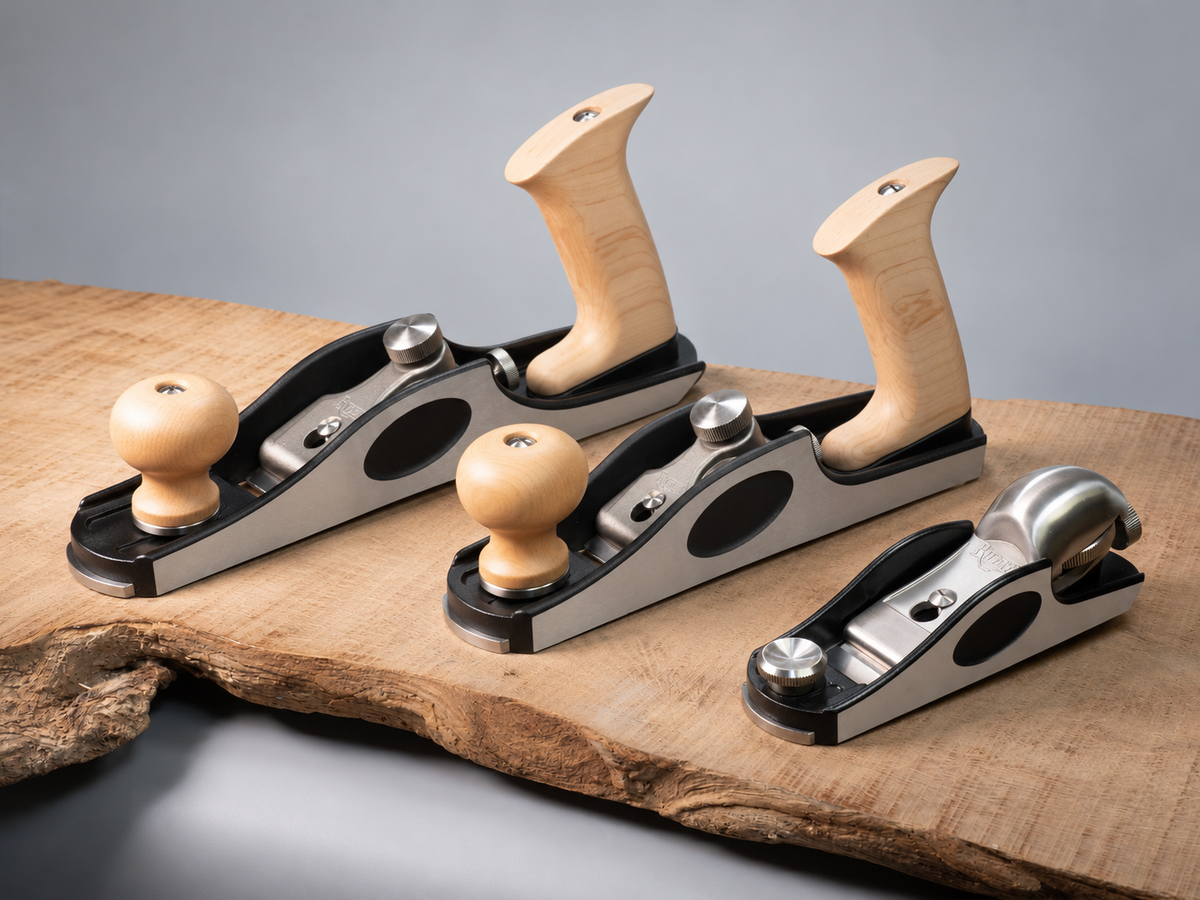 Rider Low Angle Hand Plane Kit - Block, Smoothing & Jack Plane