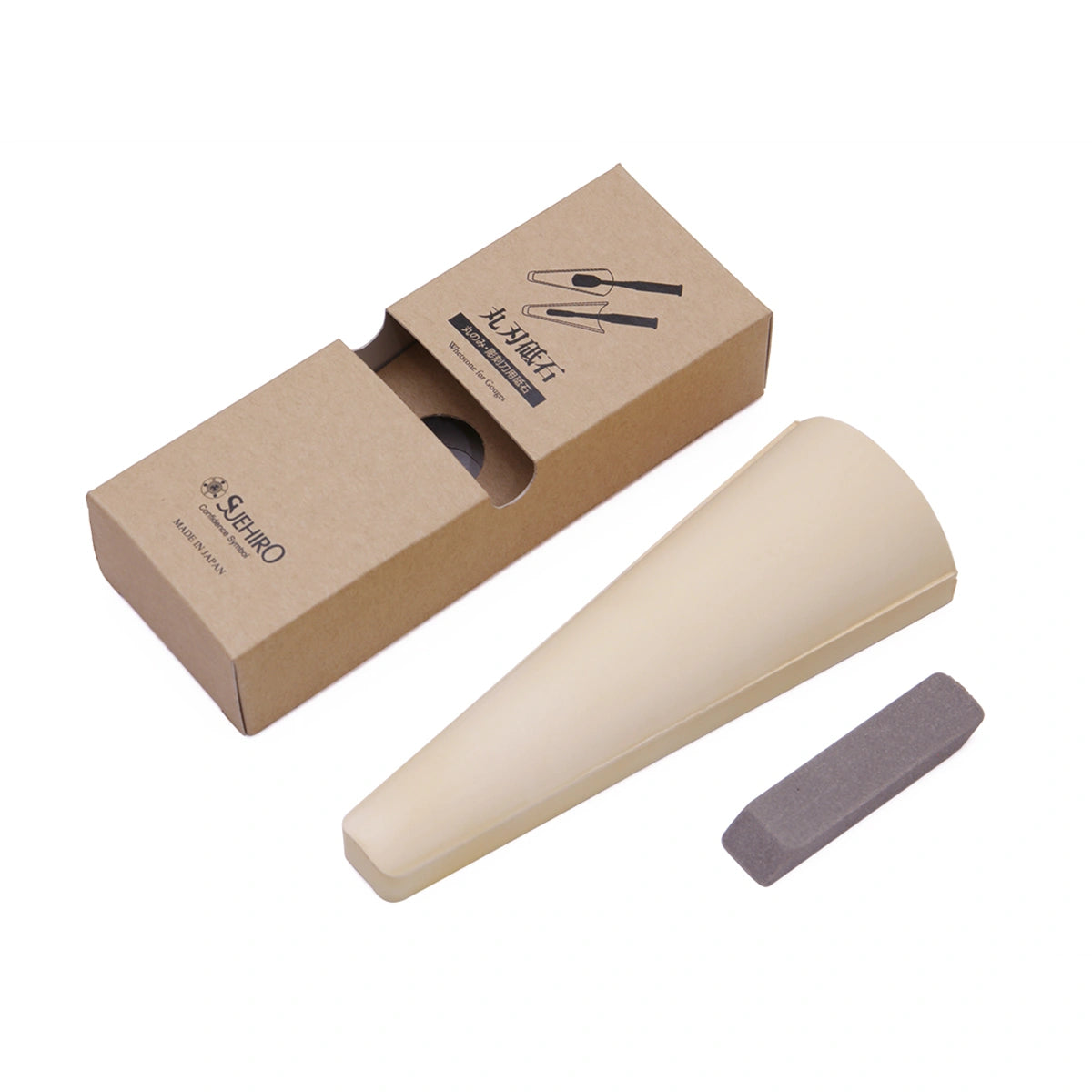 Suehiro Tapered Gouge Whetstone for Carving Tools