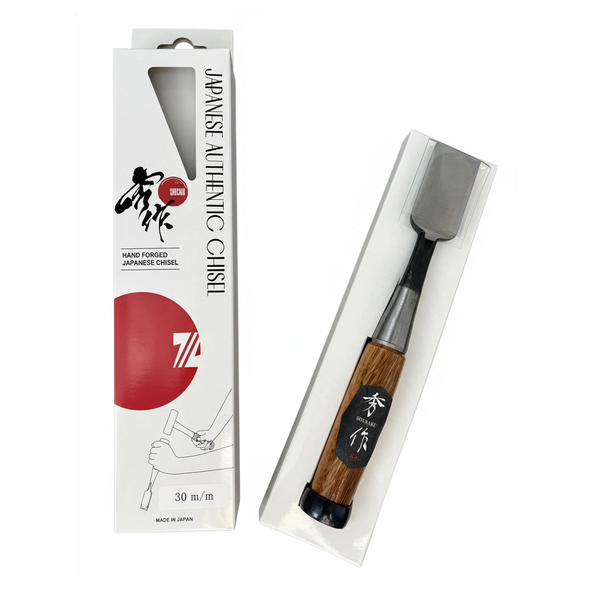 Shusaku Japanese Oire Chisels - Red Oak Handles