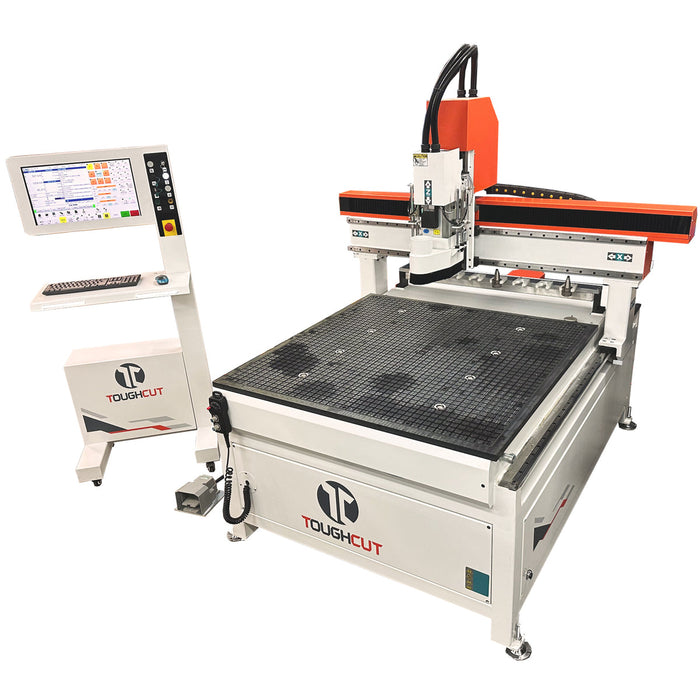 2400mm x 1200mm CNC Router with 8 Auto Tool Change 415V SAPPHIRE TCVE25 Series by Toughcut