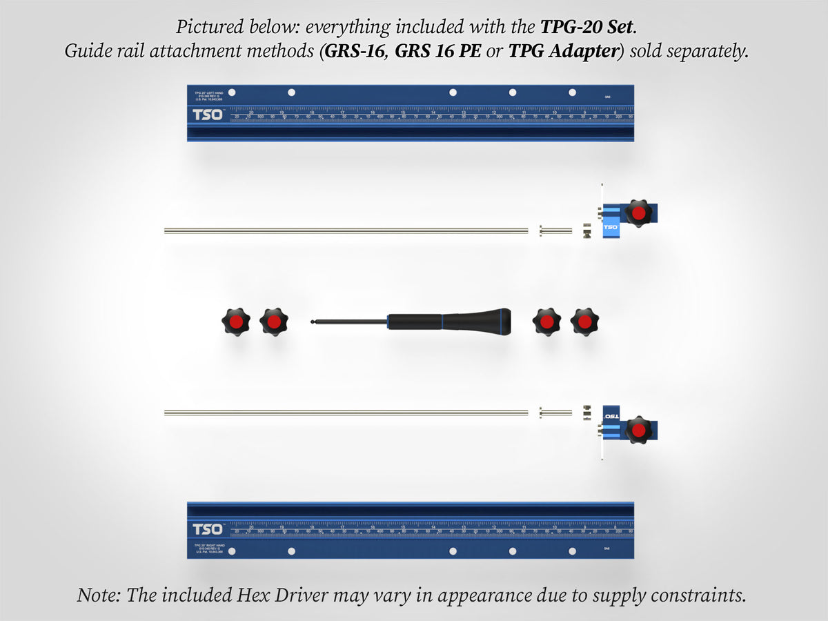 Tso Parallel Guide System TSO Products 20”/508mm TPG Parallel Guide System - TPG-20 Set – Hammer Roo