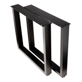 U Shape Dining Table Legs 710x710x710mm - 80x40mm