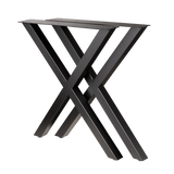 Cross Dining Table Legs 660x660x710mm - 50x50mm