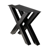 Cross Dining Table Legs Heavy Duty 710x710x710mm - 80x80mm