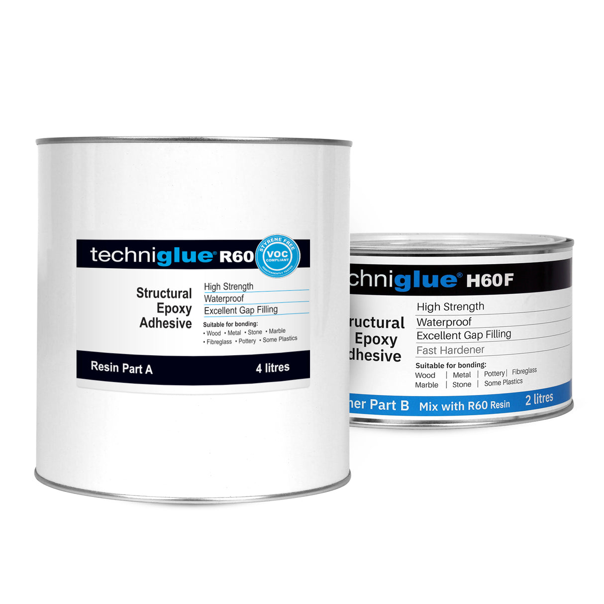 Techniglue R60 Structural Epoxy Resin Adhesive High Strength Waterproof Bonding System