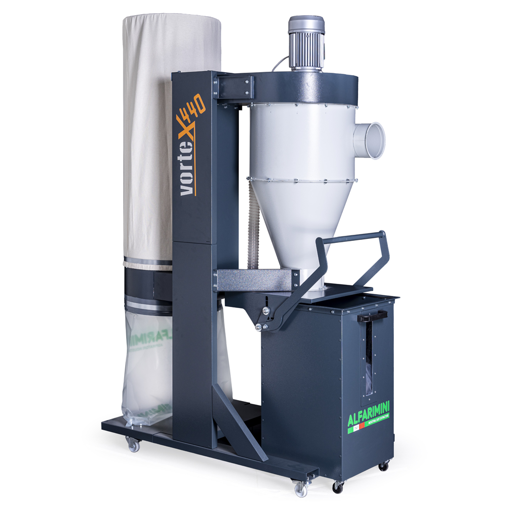 Industrial Cyclone Dust Collector / Extractor 415V 3HP Vortex 440 by Alfarimini