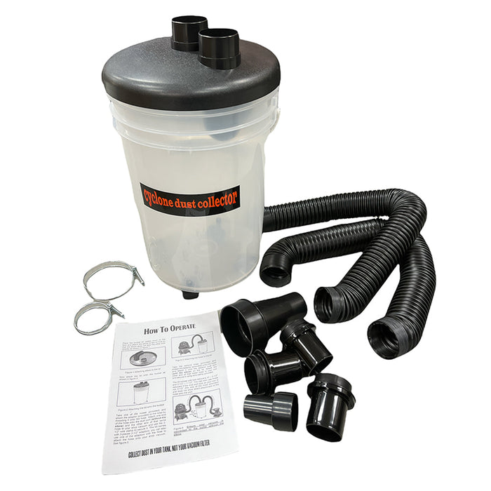 Cyclone Dust Collector Bin & Hose Fittings Kit Z-100