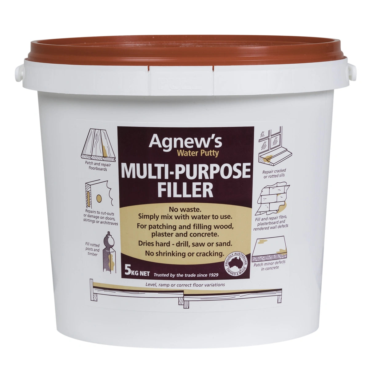 Agnew's Water Putty Multi-Purpose Filler & Floor Leveller