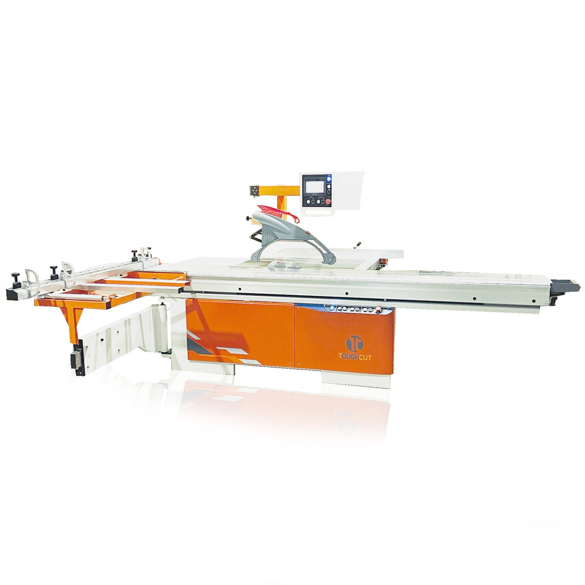 350mm (14") 7.5HP 3.8m Sliding Table with Overhead Control & Automatic Rise / Fall & Tilt Panel Saw 415V Diamond 450A Toughcut