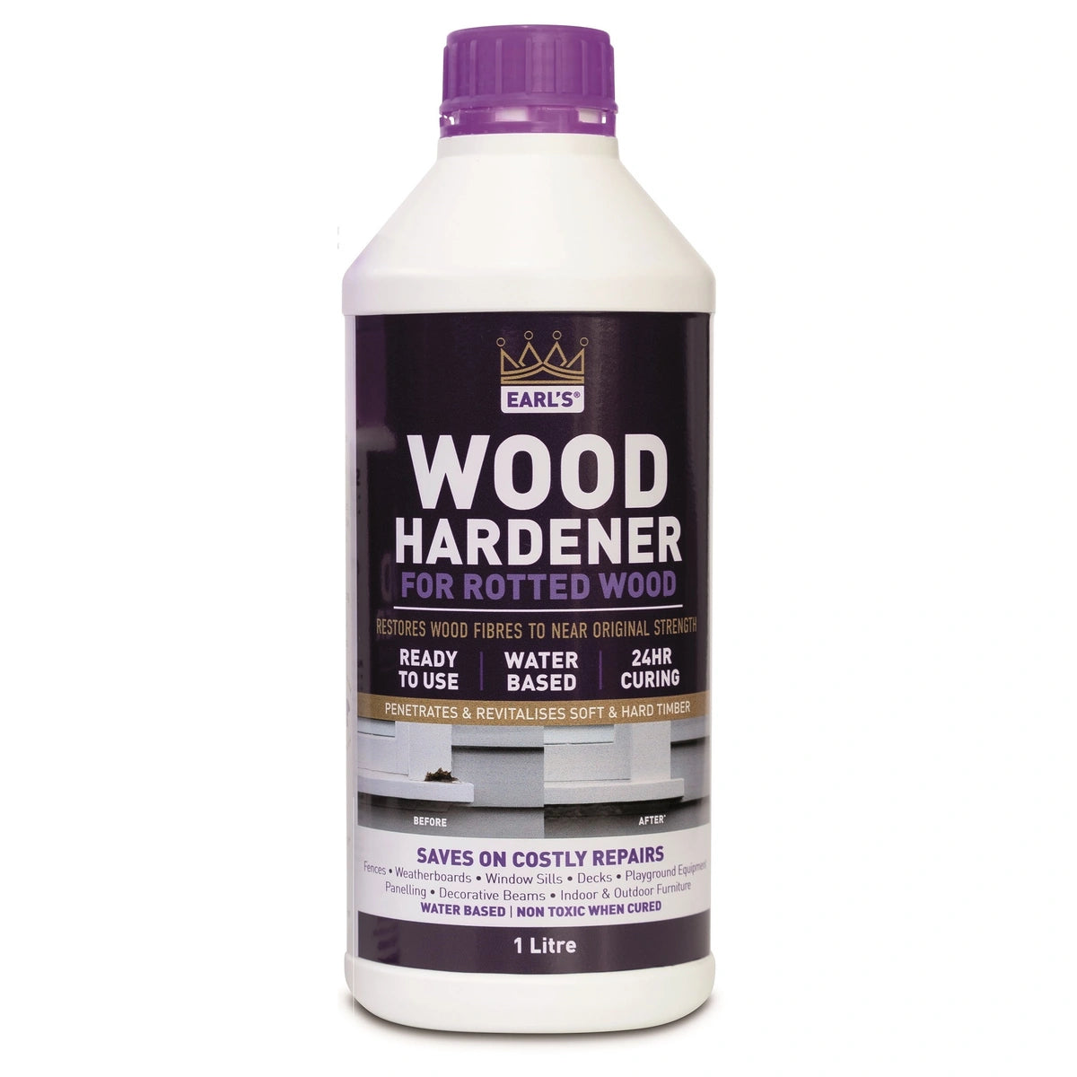 Earl's Wood Hardener Rotten Wood Repairer