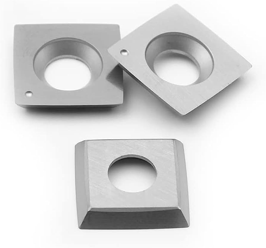 14x14x2mm - Straight Edge Premium Carbide Cutter Inserts - Suit Toughc ...