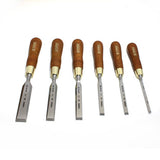 Narex Set of 6 Premium Bevel Edge Cabinet Chisels