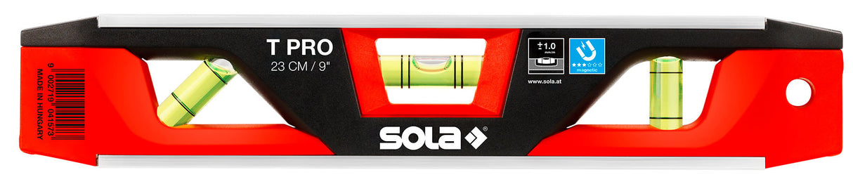 SOLA T-PRO Torpedo Magnetic Spirit Level 23cm