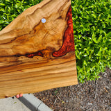 Camphor Laurel & Custom Red Serving Board