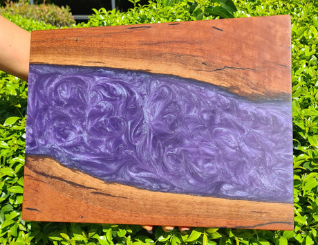 Ironbark & Custom Purple Serving Board