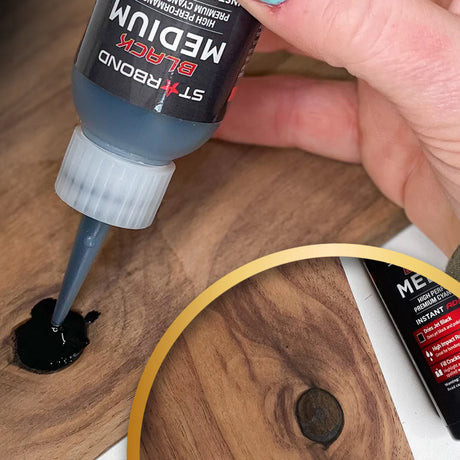 Starbond Black Medium CA Super Glue | 59ml/2oz