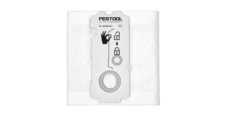 Replacement Selfclean Filter Bags for CT 15/MINI/MIDI-2 - 5 Pack - SC FIS CT for CT 15/MINI/MIDI-2/5