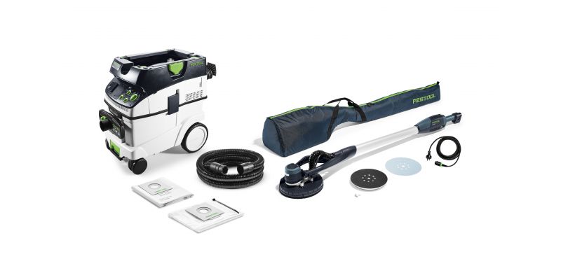 LHS 225 PLANEX Easy 225mm Drywall Sander with M Class Dust Extractor Set - LHS E 225 CTM 36-Set