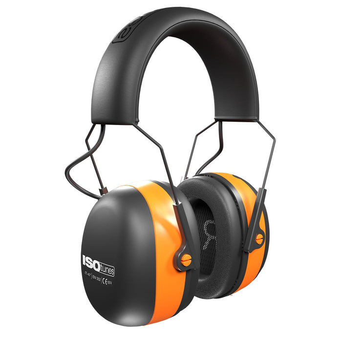 ISOtunes Air Defender Bluetooth Earmuffs EN 352 Certified - Black/Orange