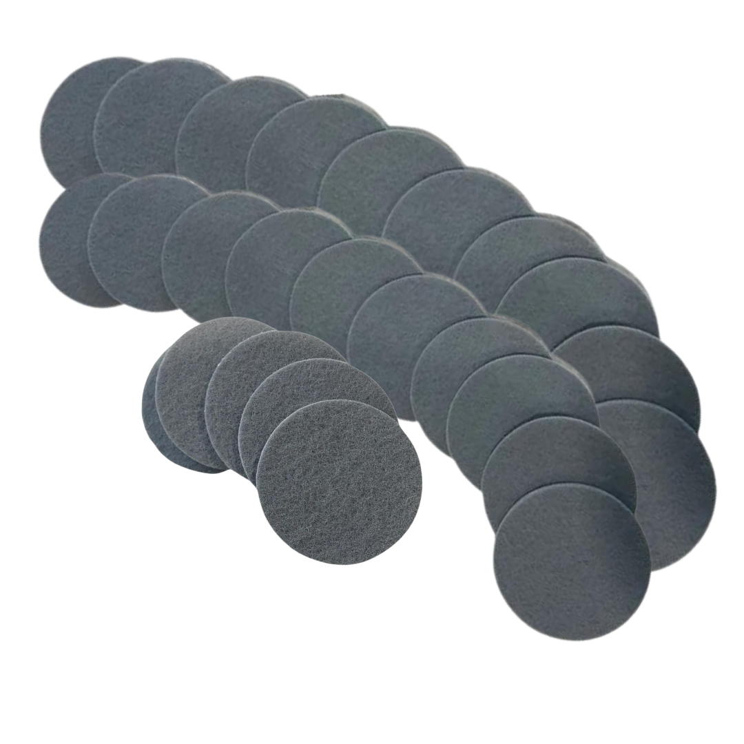 Round 125mm/5" Non-Abrasive Velcro “Scotch Brite” Pads