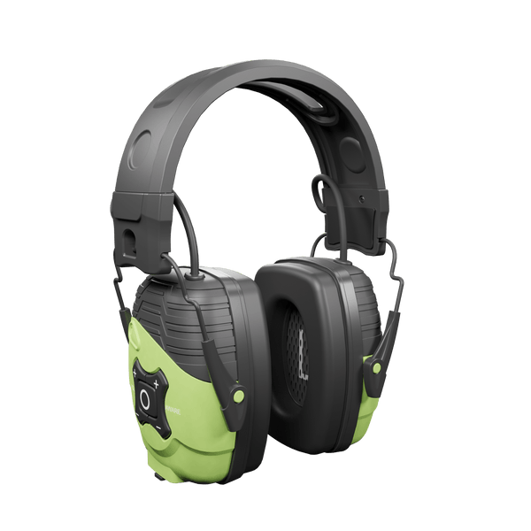 ISOtunes LINK AWARE Earmuffs Safety Green — Hammer Roo