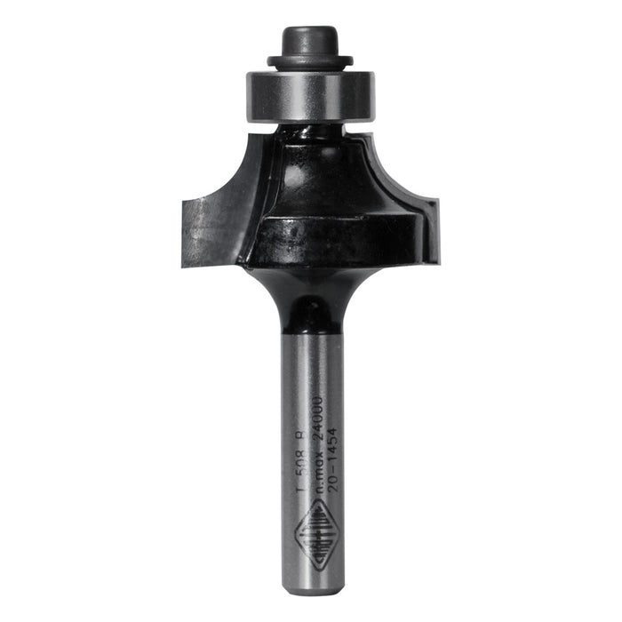 Round Over Router Bits Carbitool - with Bearing 1/4" Shank