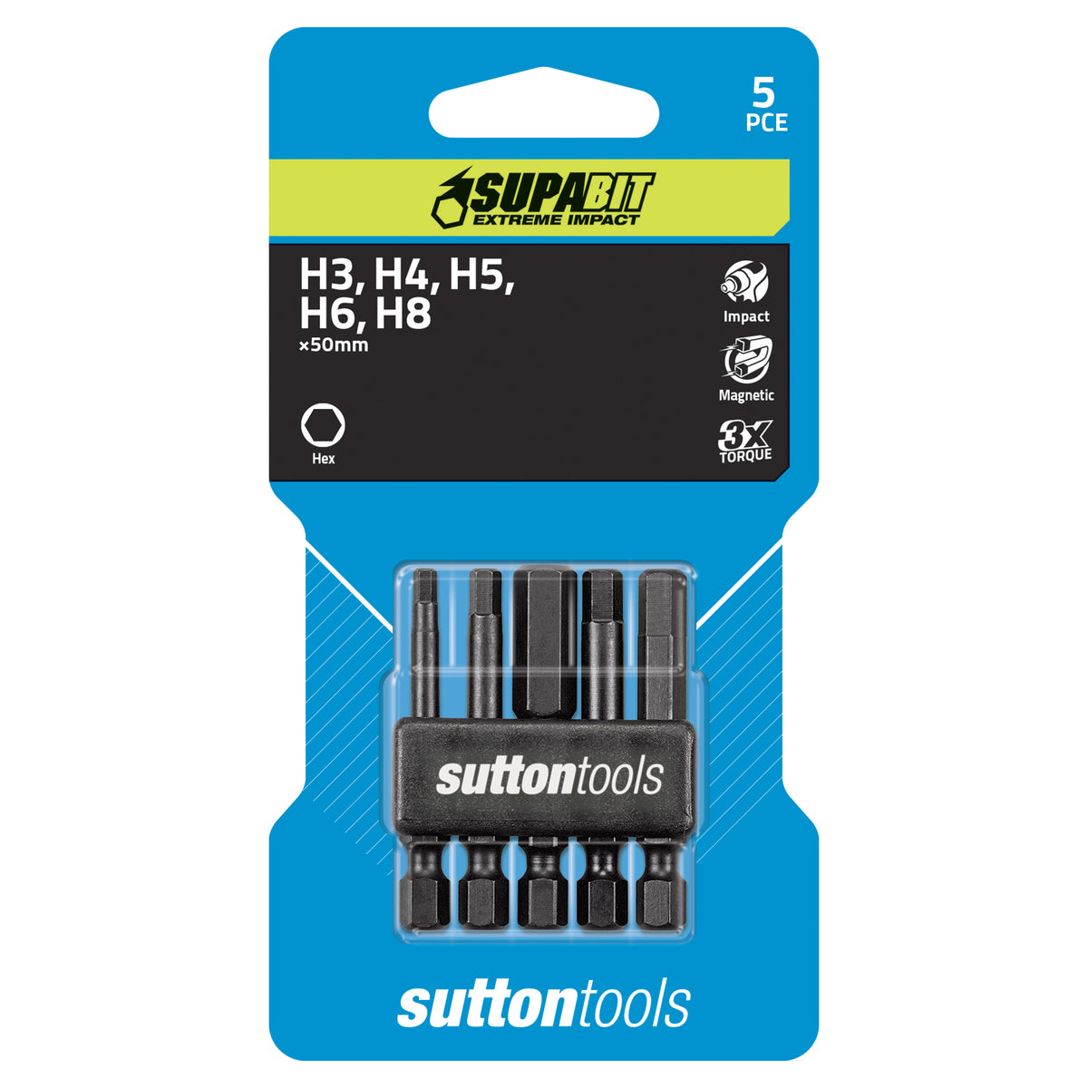 Impact best sale hex bits
