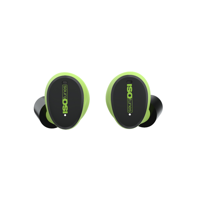 ISOtunes FREE Aware True Wireless Bluetooth Earbuds - Safety Green